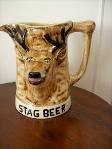 BEER JUG - STAG BEER.  DROSTDY.