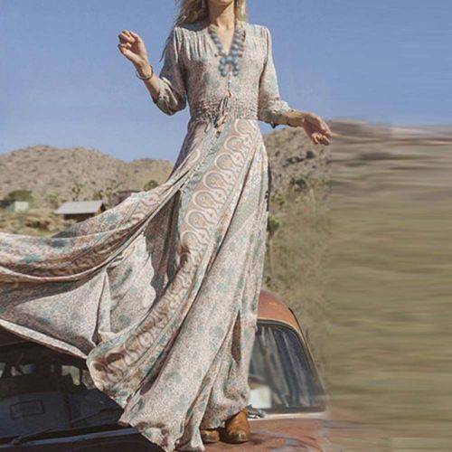 Sexy Summer Boho Long Maxi Beach Dress Chiffon Sundress Perfect Beach Coverup SALE