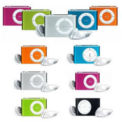 Mini mp3 players with earphones.