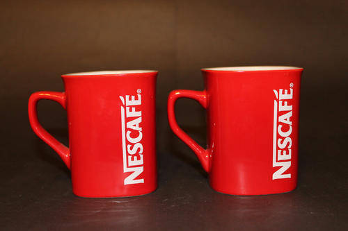 Nescafe red coffee mugs (Set of 2)