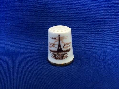 Bone China Thimble - The Eiffel Tower, Paris