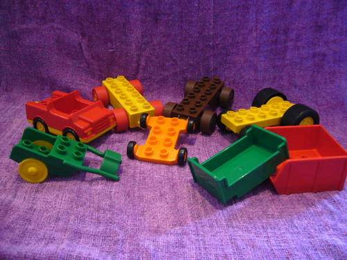 Children's Lego / Duplo Assorted Wheels Pack - Cars & Trailers