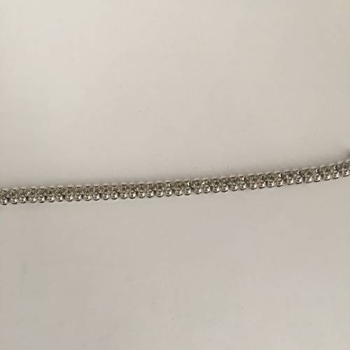 Unique Sterling Silver & Diamond Ladies Bracelet