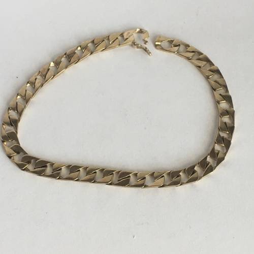 Classic 9ct Yellow Gold Mens Bracelet