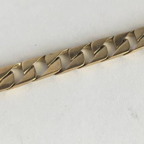 Classic 9ct Yellow Gold Mens Bracelet