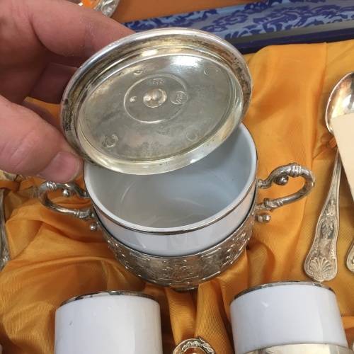 Stunning Italian .800 Coffee Set 12 Piece