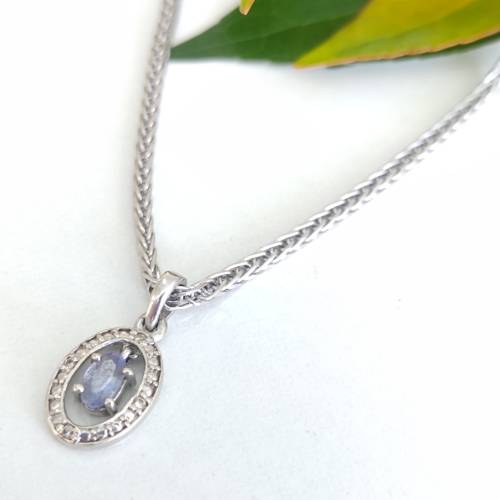 White Gold Necklace and Pendant #1081