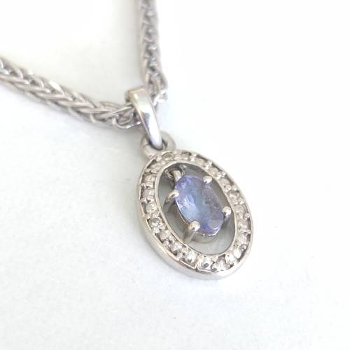 White Gold Necklace and Pendant #1081