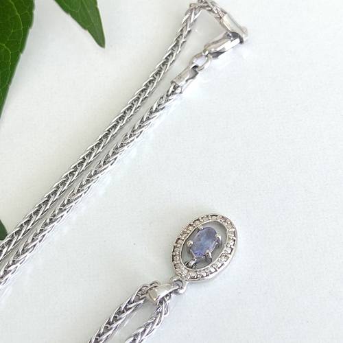 White Gold Necklace and Pendant #1081