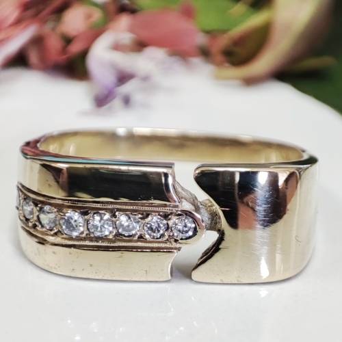 Yellow Gold Diamond Ring #1119