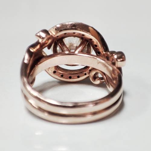 Bargain!! Rose Gold Moissanite Ladies Ring