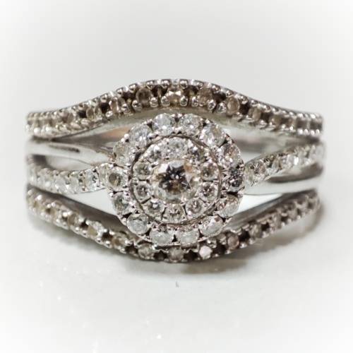 Ladies Diamond & White Gold Ring #1137