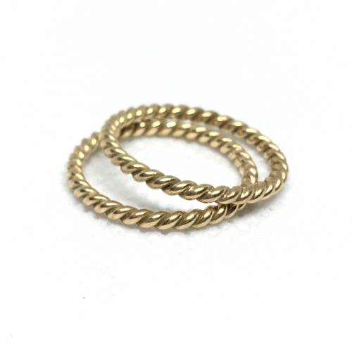 Yellow Gold Twisted Bands