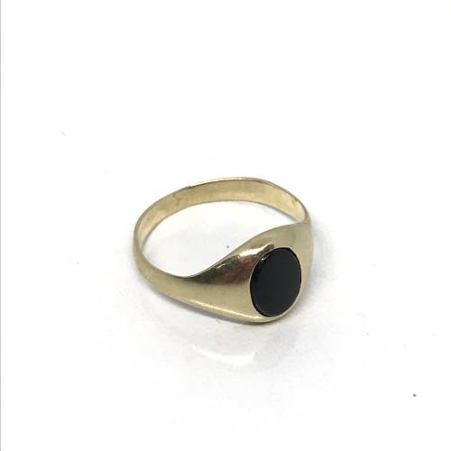 9ct Yellow Gold Onyx Ring