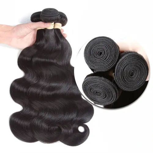 11A Brazilian Body Wave Bundles Plus Closure (8, 10, 12 + 10 Closure)