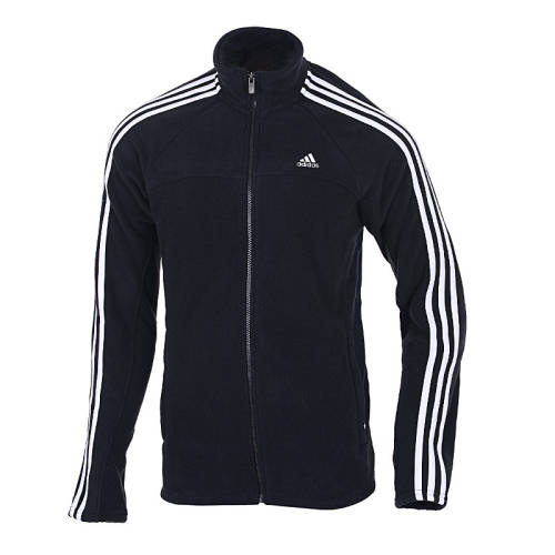 Original Mens Adidas Winter Fleece Jacket PF-ESS 3S X12196 - 3X Large - Zip Down