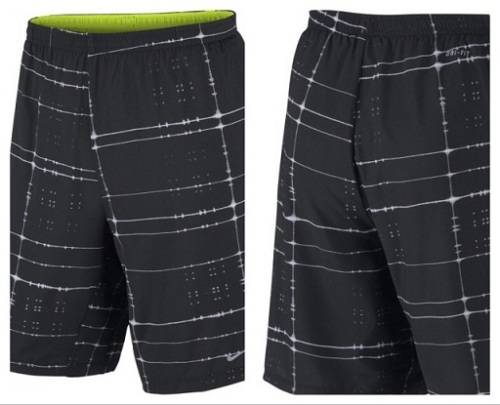 Original Mens NIKE DRI FIT Printed 9' Shorts - Small - 744718-010