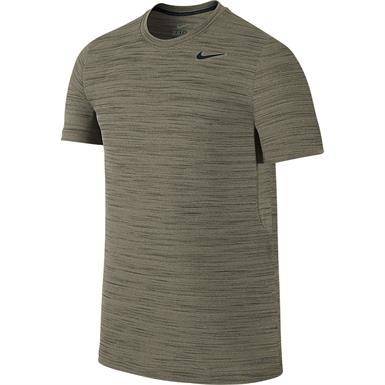 Original Mens NIKE Short Sleeve Dri-Fit Touch Heathered - Large - 789982-222
