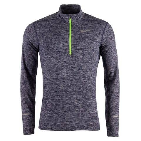 Original Mens NIKE Element Half Zip Long Sleeve Dri-FIT - X Large - 904946-011