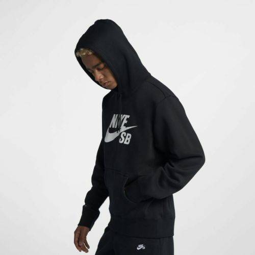 Original Mens Nike SB Icon Hoodie - AQ9565-011 - Large