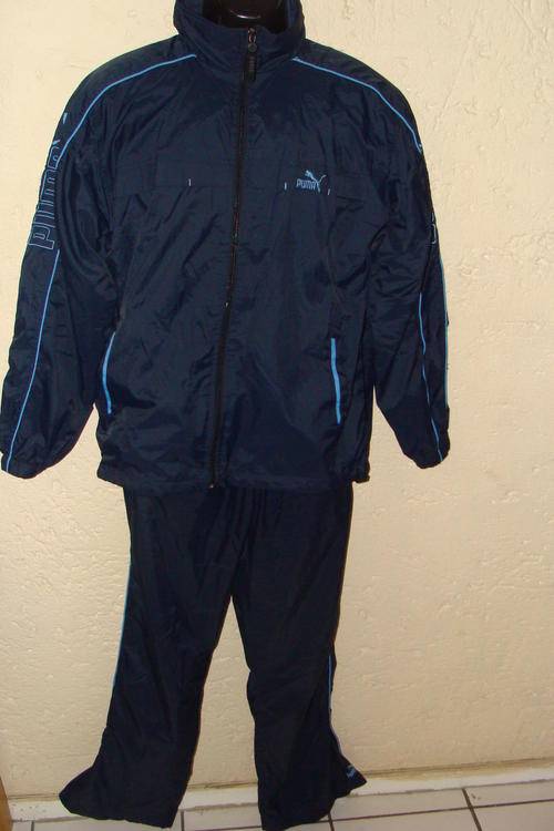 Authentic Puma 2 Piece Track Suit Large