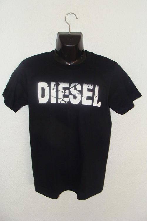 Mens Diesel T Shirt 100% Cotton X Large Black