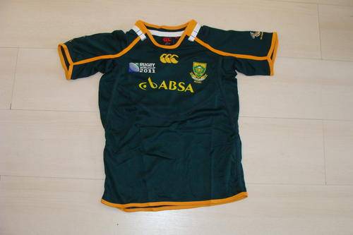 Collectors Kids Springboks World Cup 2011 Rugby Jersey Medium