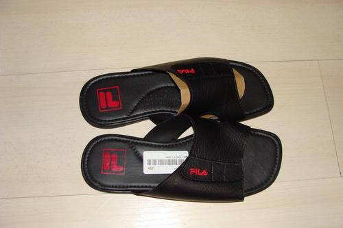 Original Mens Fila Martino Sandals Black SA 9