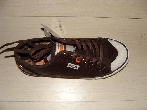 Original Ladies Fila Classic Patent Chocolate SA 5