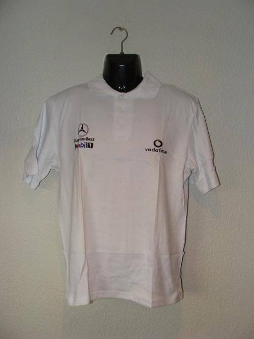 Mens McLaren Mercedes Benz Cotton Golf T Shirt - Medium