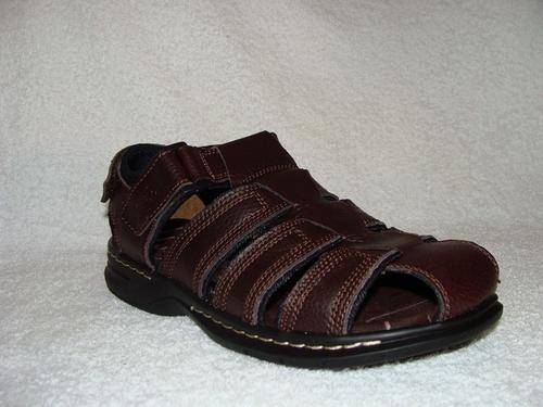 Original Mens Jeep Michigan Genuine Upper Leather Sandals - UK 10