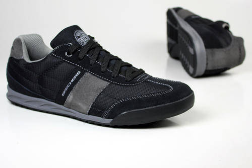 Original Mens SKECHERS Ascoli Razz - Leather Textile Upper - UK 9