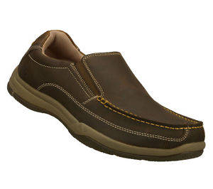 Original Mens SKECHERS Valko Niguel Leather Upper - UK 9 (SA 9)
