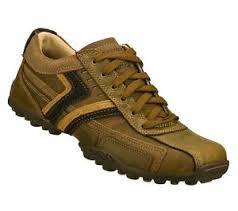 Original Mens SKECHERS Talus Valey Leather Upper - UK 9 (SA 9) Memory Foam