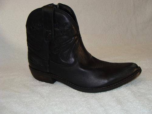 Original Ladies Levi's Neve - (Black) UK 7 (SA 7) Leather Upper - Side Zip