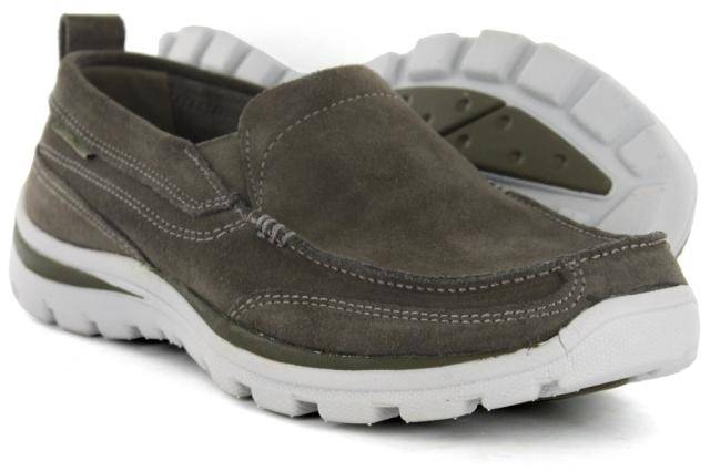Original Mens SKECHERS Superior Pace - UK 6 (SA 6) Memory Foam Footbed - Leather Upper