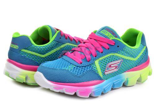 Original Girls / Ladies SKECHERS Go Run Ride - UK 3 (SA 3 - 23cm) Leather & Textile Upper