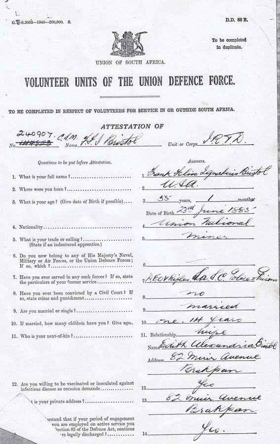 Boer War ABO (LVW) / WW1 Group to an American