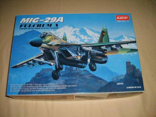 MIG-29A FULCRUM A - 1/48 SCALE ACADEMY KIT