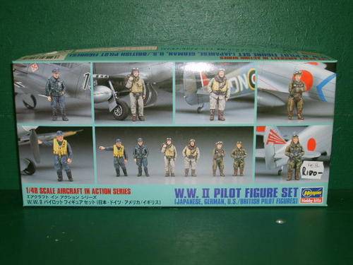 WWII Pilot Figure set - Hasagawa 1/48 scale kit