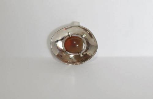 Mixican fire Opal silver pendant