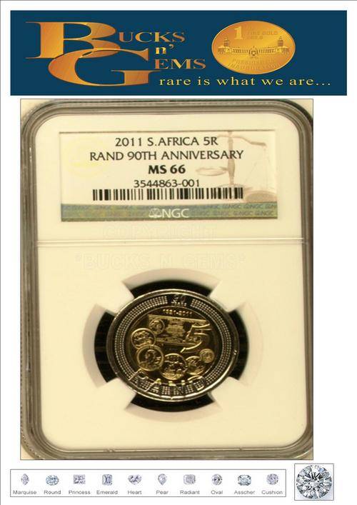 MS66 graded - 2011 Reserve Bank anniversary coins (NGC & PSGC rated)