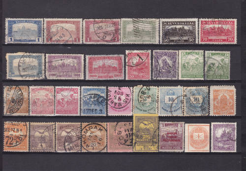 HUNGARY / MAGYAR POSTA 1874 - 1920 used collection unchecked