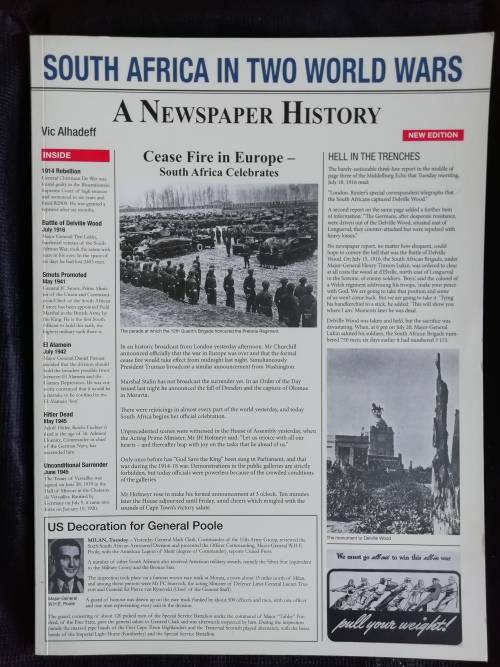 SOUTH AFRICA IN TWO WORLD WARS  - A NEWSPAPER HISTORY / VIC ALHADEFF