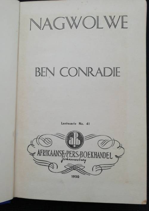 NAGWOLWE / BEN CONRADIE (1950)
