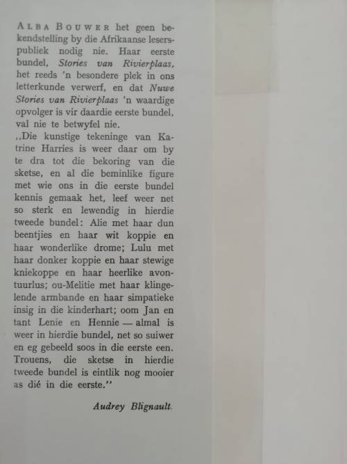 Nuwe stories van Rivierplaas / Alba Bouwer