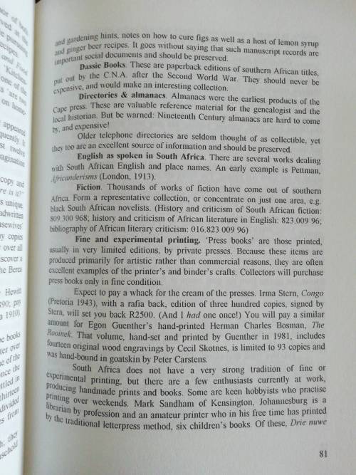 Book Collecting in South Africa / Grant Christison