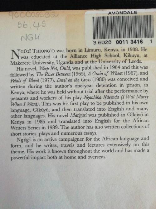 Ngugi : Weep Not, Child / Ngugi wa Thiong`o