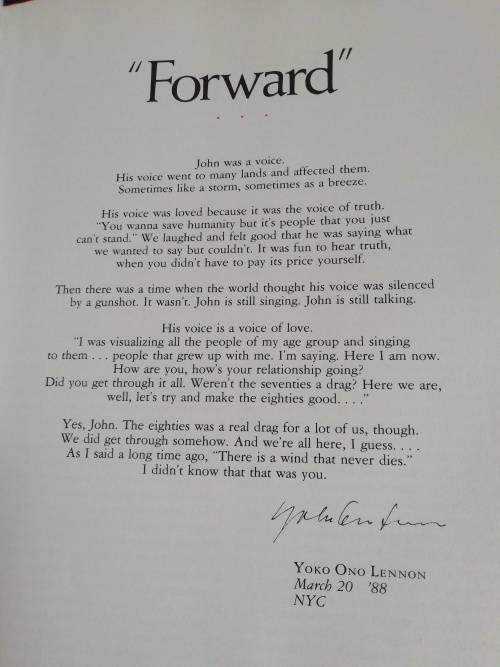 Imagine John Lennon / Written and Edited by Andrew Solt and Sam Egan , Foreword by Yoko Ono