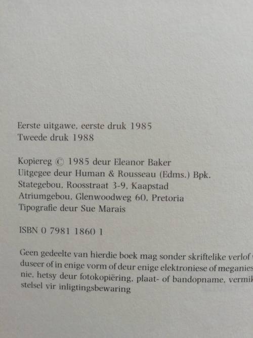 Dossier van `n Gyseling / Eleanor Baker